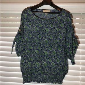 Michael Kors Paisley shirt size XXL